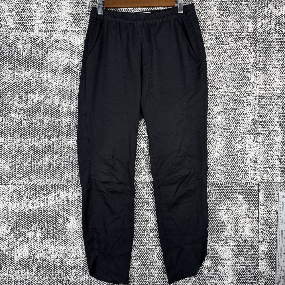 Marine Layer‎ Allison Pants Womens XS Black Pockets Elastic Waist Casual Light